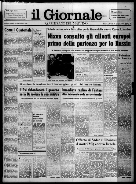 Il giornale nuovo : quotidiano del mattino